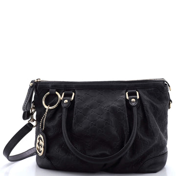 Sukey Top Handle Satchel Guccissima Leather Medium