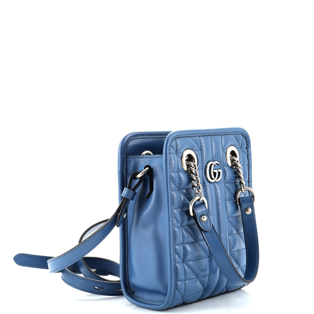 VS Marmont Handle Crossbody Bag Matelasse Leather Mini