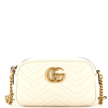 GUCCI GG Marmont Shoulder Bag Matelasse Leather Small