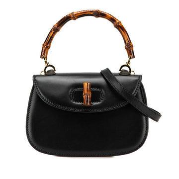 Gucci Leather Bamboo 2way Bag 000 2046 0188