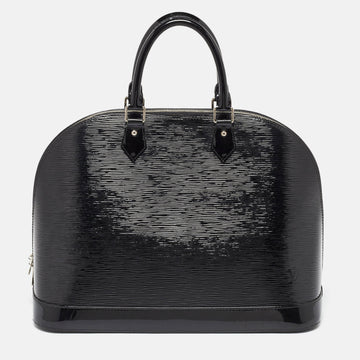 Black Electric Epi Leather Alma GM Bag