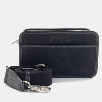 Black Jumbo GG Mini Shoulder Bag