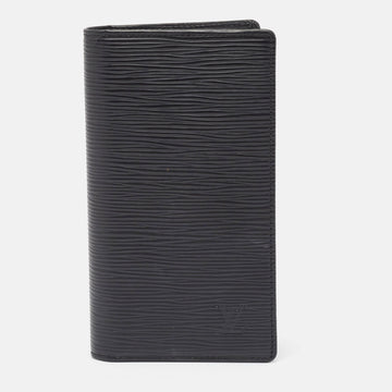 Black Epi Leather Pocket Agenda Cover