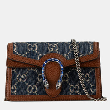 Super Mini GG Denim Dionysus Crossbody Bag