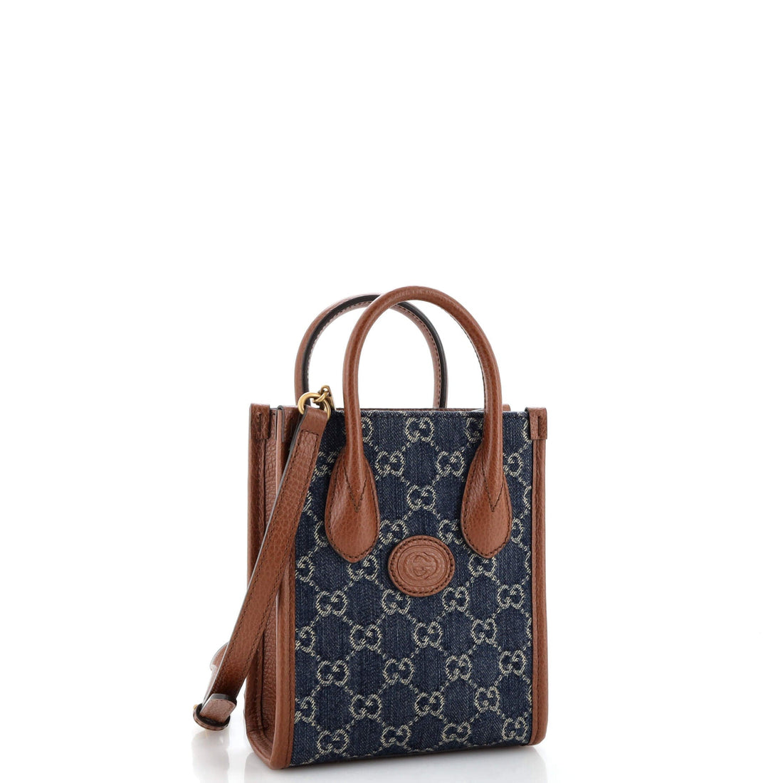 Interlocking G Patch Tote VS Denim Mini
