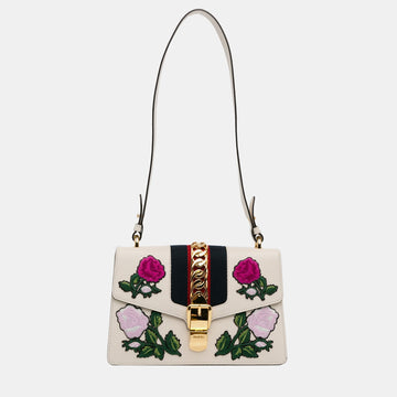 Small Floral Embroidered Sylvie Crossbody Bag