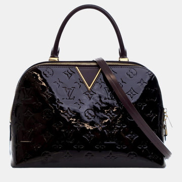Chanel Purple Monogram Vernis Leather Melrose Shoulder Bag