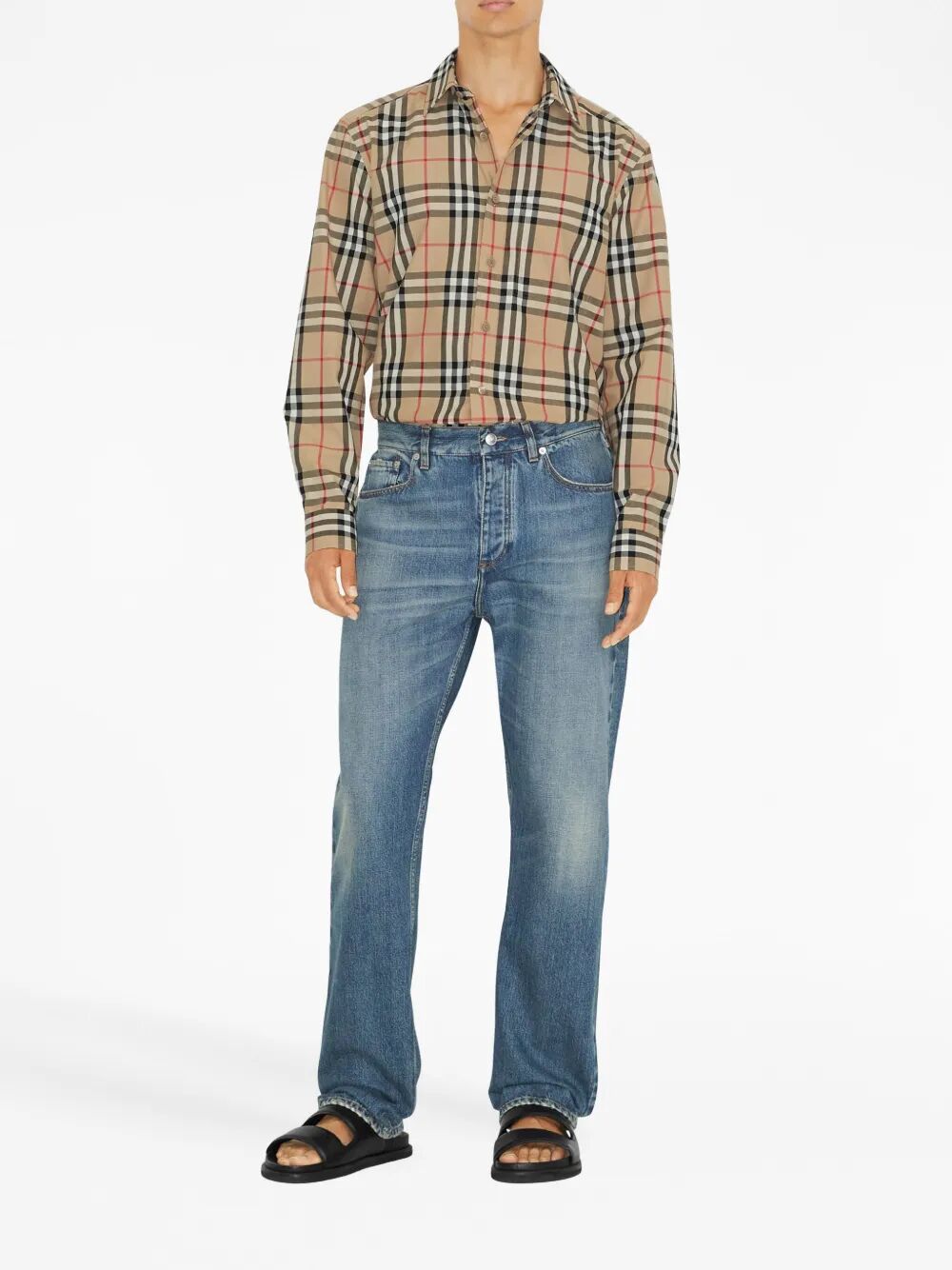 BURBERRY Check Cotton Shirt - Regular Fit