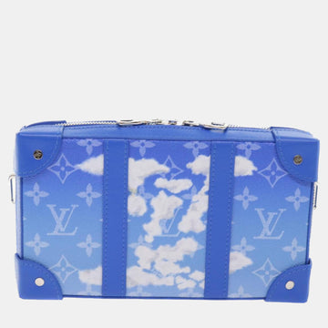 Blue Canvas Soft Trunk shoulder Bag