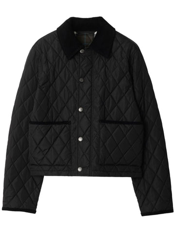 BURBERRY Textured Finish Diamond Quilted Jacket for Women