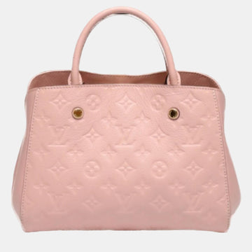 Rose Poudre Empreinte BB Leather Montaigne Satchel