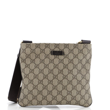 Zip Top Messenger Bag VS Coated Canvas Small