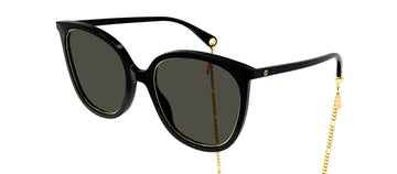 Gucci VS1076S 001 Cat Eye Sunglasses with Chains