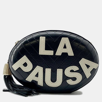 Black La Pausa Evening Bag
