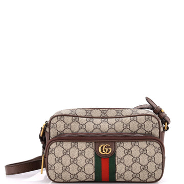 Ophidia Front Pocket Messenger Bag VS Coated Canvas Small