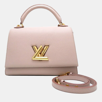 Pink Leather MM Twist One Handle MM Bag