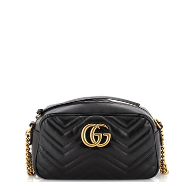 GUCCI GG Marmont Shoulder Bag Matelasse Leather Small