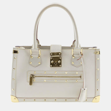 White Leather Suhali Vision le Fabuleux Tote Bag