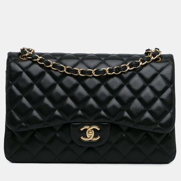 Jumbo Classic Lambskin Double Flap