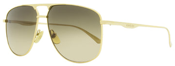 Gucci Men's Pilot Sunglasses VS0336S 001 Gold 60mm