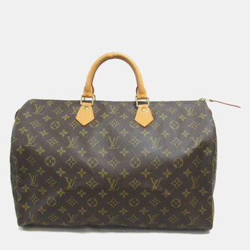 Brown Monogram Canvas Speedy 40 Satchel Bag