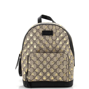 GUCCI Zip Pocket Backpack Printed GG Coated Canvas Small