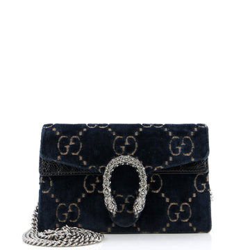 GUCCI Dionysus Bag GG Velvet Super Mini