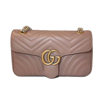 Gucci VS Marmont Small Dusty Pink Leather Women's Shoulder Bag 443497 DTDIT 5729