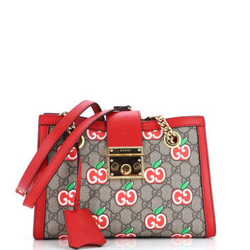 Padlock Chain Tote Printed VS Coated Canvas Small