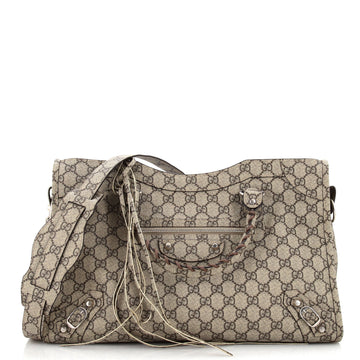 GUCCI x Balenciaga The Hacker Project Neo Classic City Bag GG Coated Canvas Medium