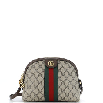 Ophidia Dome Shoulder Bag VS Coated Canvas Small