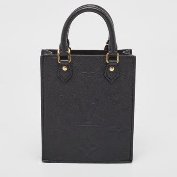 Black Monogram Empreinte Leather Petit Sac Plat Bag
