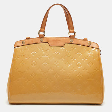 Citrine Monogram Vernis Brea MM Bag
