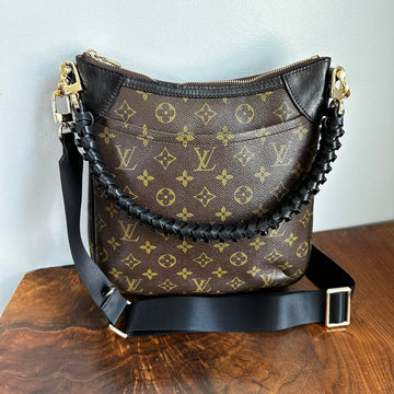 The Peacock Crossbody Handbag -CS LV in Black Monogram