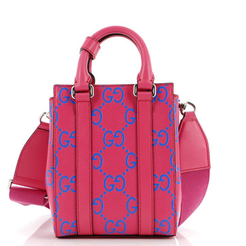 Convertible Open Tote VS Embossed Perforated Leather Mini