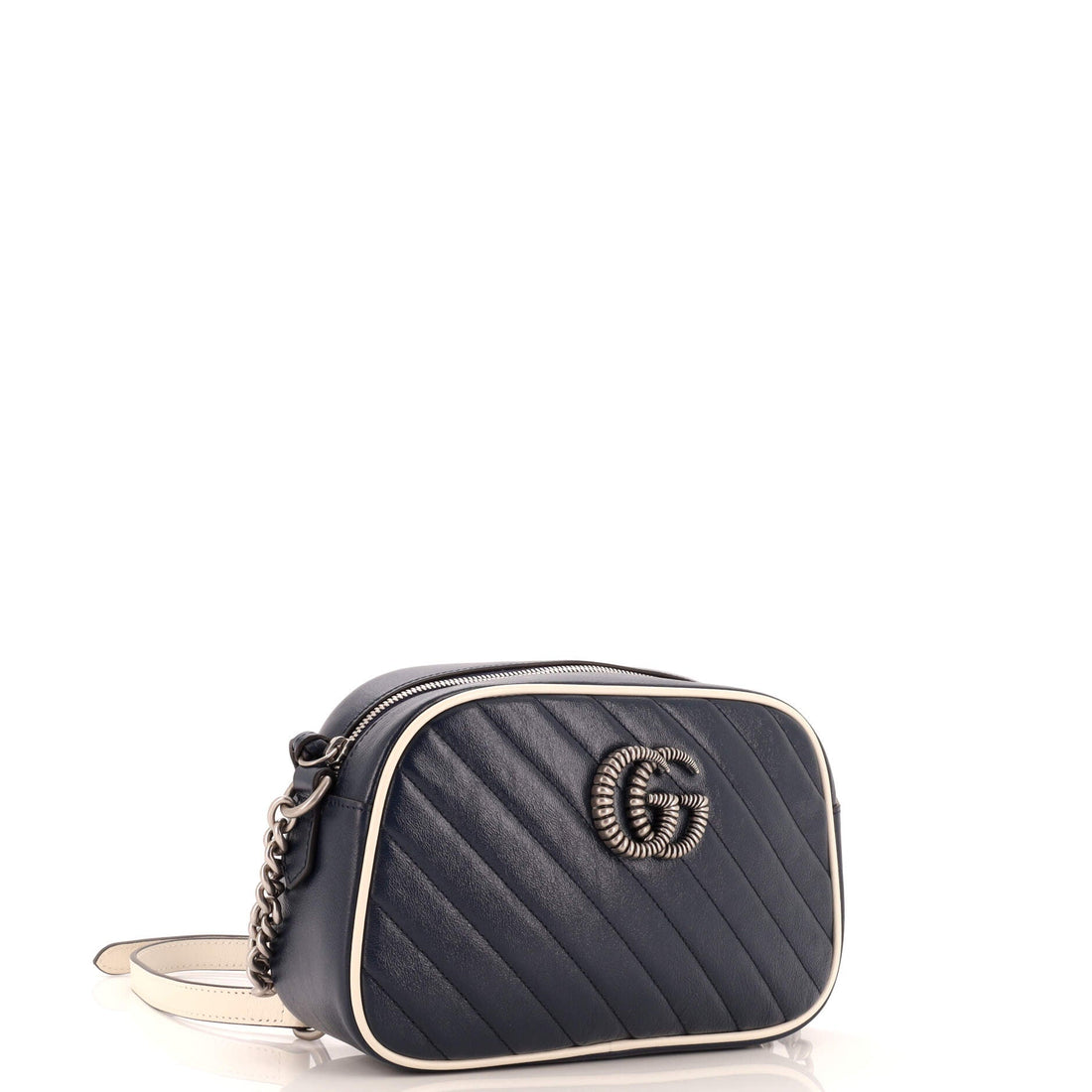 VS Marmont Shoulder Bag Diagonal Quilted Leather Small