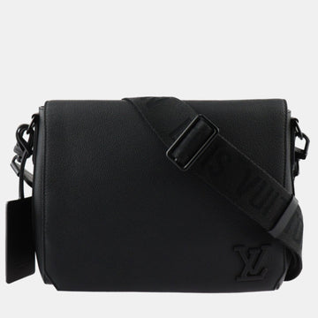 Black LV Aerogram Takeoff Messenger Bag