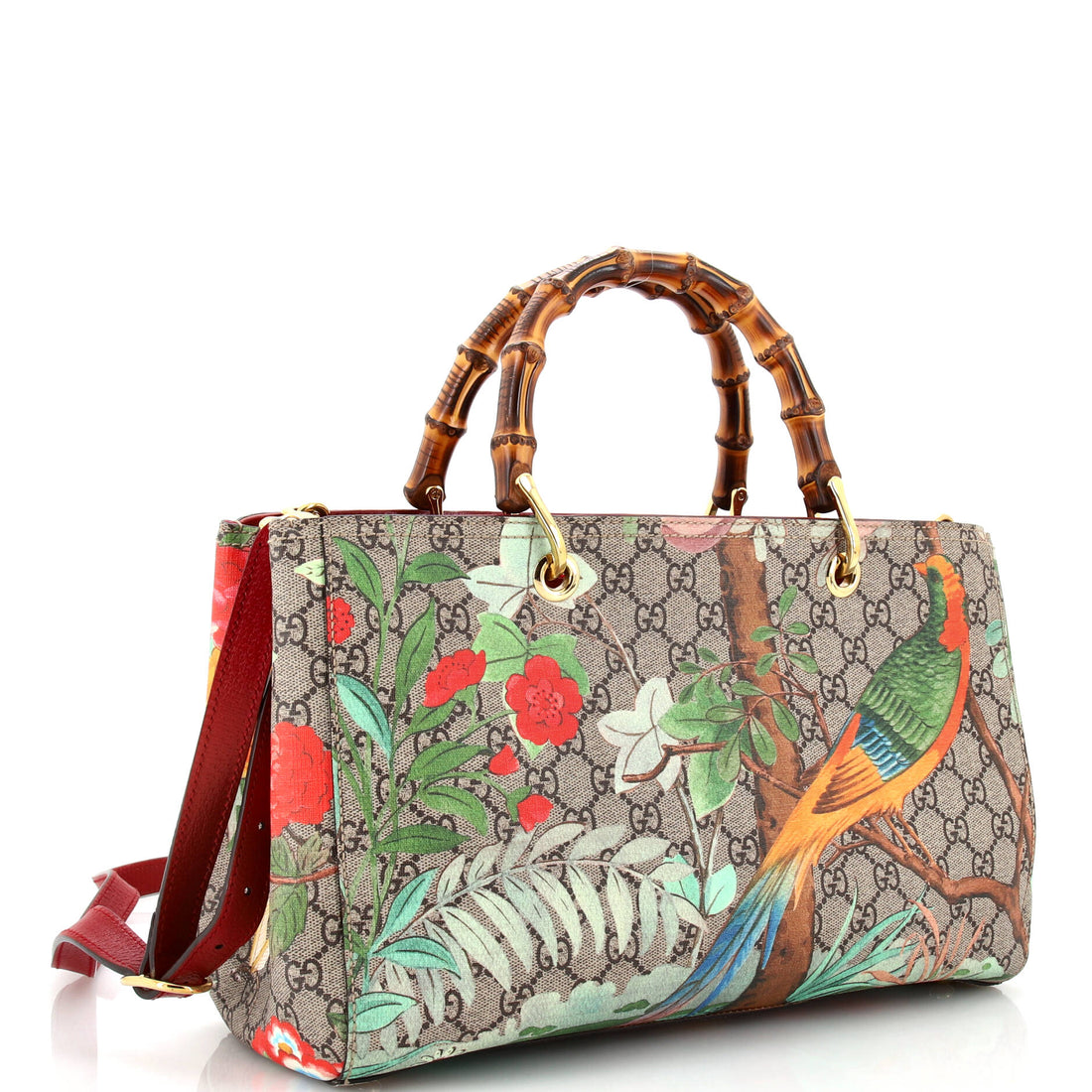 Bamboo Shopper Tote Tian Print VS Coated Canvas Medium