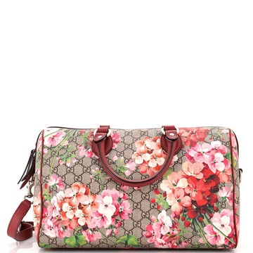 Convertible Boston Bag Blooms Print VS Coated Canvas Medium