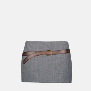 Mini jupe avec ceinture