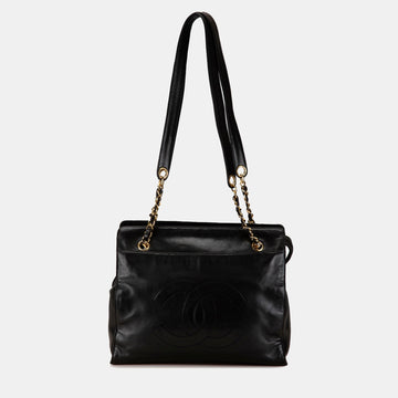 CC Lambskin Chain Tote Bag