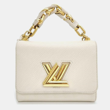 Cream Epi Twist PM Shoulder bag