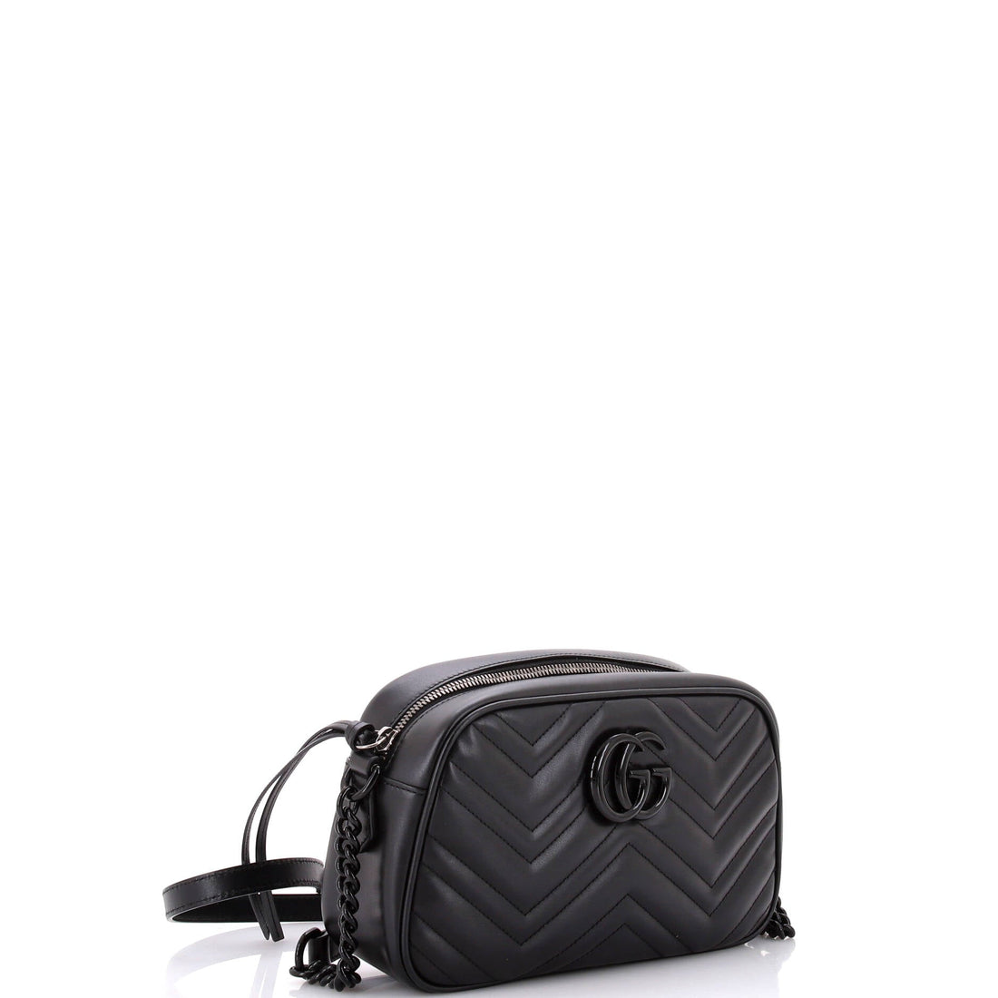 VS Marmont Monochrome Shoulder Bag Matelasse Leather Small