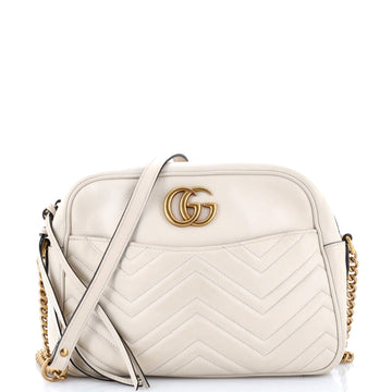 GUCCI GG Marmont Shoulder Bag Matelasse Leather Medium