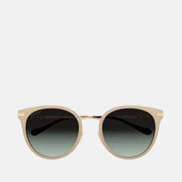 Ivory / Beige - GG1015 horsebit round-frame sunglasses