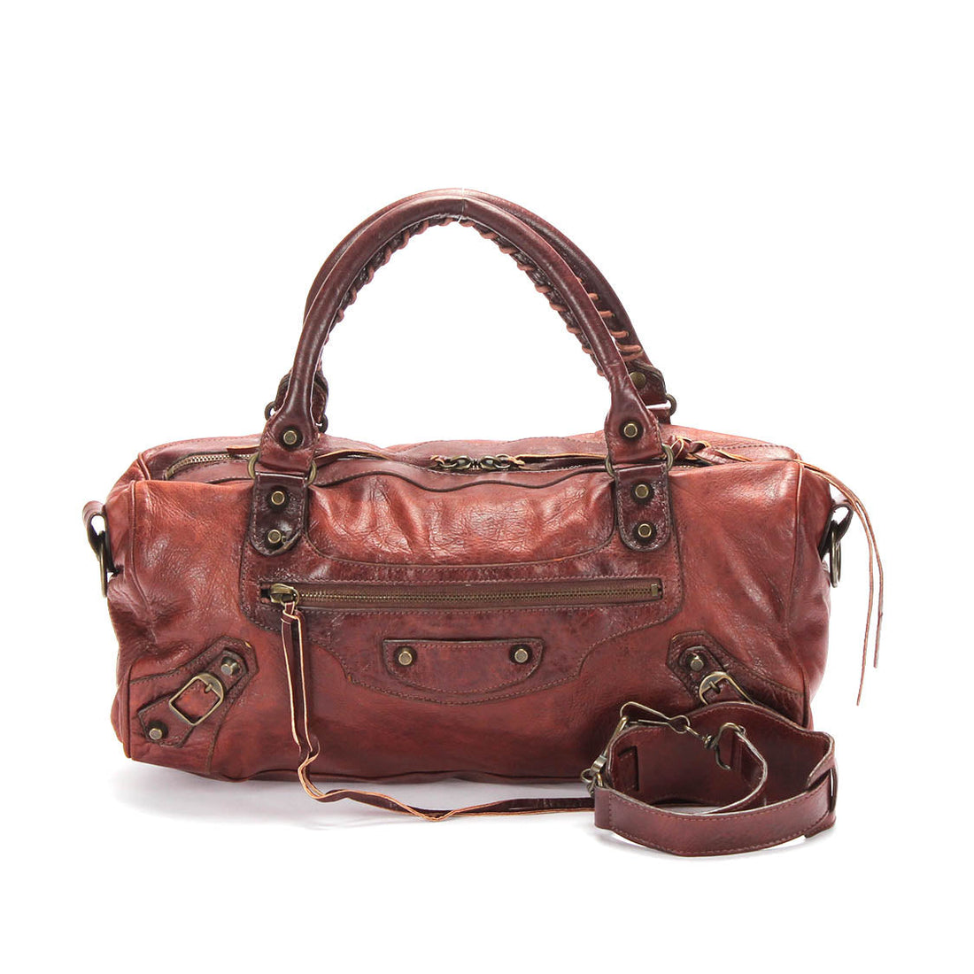 Motocross Leather Shoulder Bag