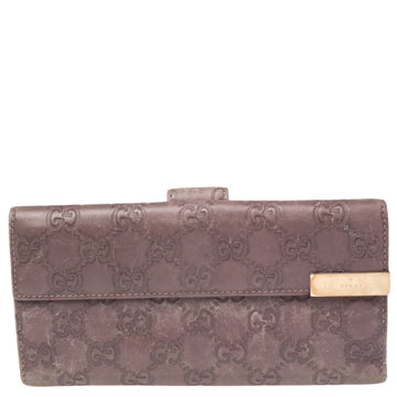 Old Rose Guccissima Leather Trademark Continental Wallet