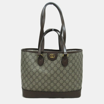 Brown Canvas GG Canvas Tote Bag