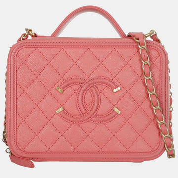 Pink Medium Caviar Vanity Case