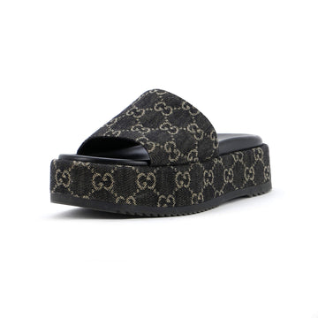 Women's Angelina Platform Slide Sandals VS Denim